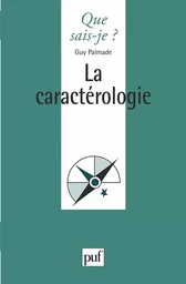 La caractérologie