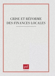 Crise et réforme des finances locales