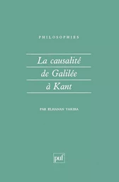 La causalité de Galilée à Kant