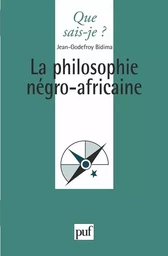 La philosophie négro-africaine