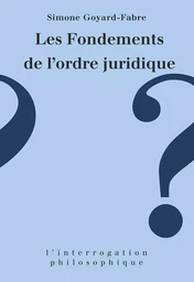 Les fondements de l'ordre juridique