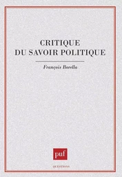 Critique du savoir politique