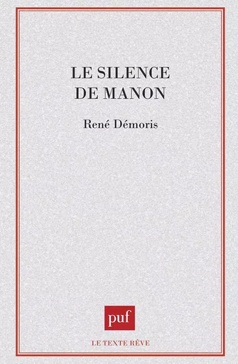 Le silence de Manon - René Démoris - PUF