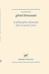 La philosophie allemande dans la pensée juive