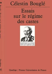 Essais sur le régime des castes