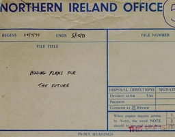 Donovan Wylie: Housing Plans for the Future /anglais