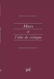 Marx et l'idée de critique