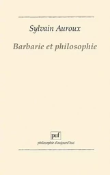 Barbarie et philosophie