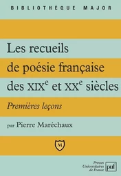 Les recueils de poésie française des XIX et XXe siècles