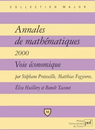 Annales de mathématiques 2000