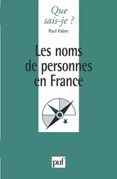 Les noms de personnes en France