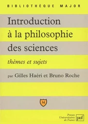 Introduction à la philosophie des sciences