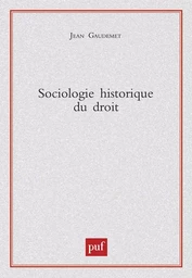 Sociologie historique du droit