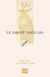 Le droit anglais