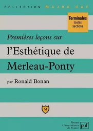 Premières leçons sur l'Esthétique de Merleau-Ponty