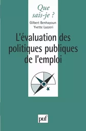 L'évaluation des politiques publiques de l'emploi