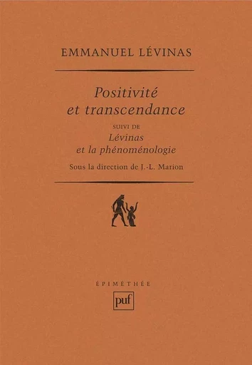 Études sur Lévinas et la phénoménologie - Jean-Luc Marion - PUF