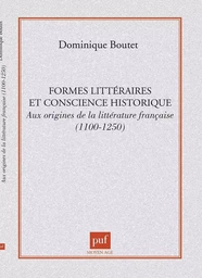 Historicité des genres et formes littéraires