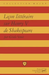 Leçon littéraire sur « Henry V » de Shakespeare