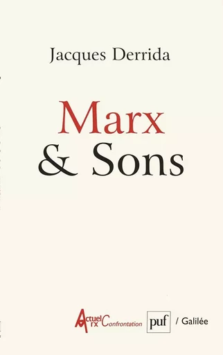 Marx & Sons - Jacques Derrida - PUF