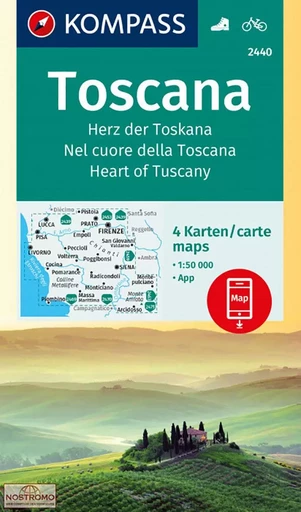 2440 TOSCANA -  - KOMPASS KARTEN