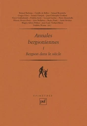 Annales bergsoniennes, I