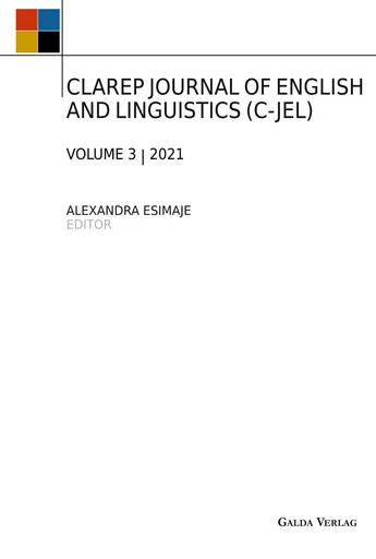 CLAREP JOURNAL OF ENGLISH AND LINGUISTICS (C-JEL) -  COLLECTIF GRF - GALDA VERLAG