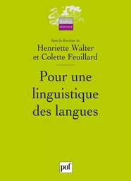 Pour une linguistique des langues