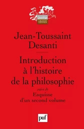 Introduction à l'histoire de la philosophie