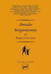 Annales bergsoniennes, III