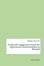 Analyse de l'engagement citoyen des organisateurs communautaires au Burundi