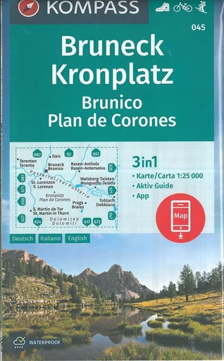 045 BRUNECK KRONPLATZ -  - KOMPASS KARTEN