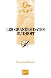 Les grandes dates du droit