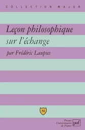 Leçon philosophique sur l'échange