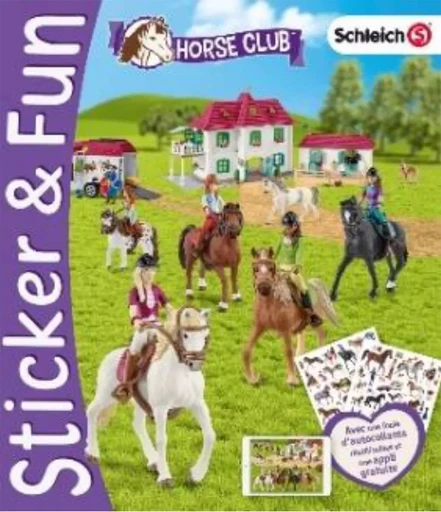 SCHLEICH - HORSE CLUB STICKER AND FUN - 2 EN 1 -  - BOOK N APP