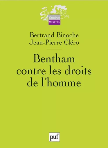 Bentham contre les droits de l'homme - Bertrand Binoche, Jean-Pierre Clero - PUF