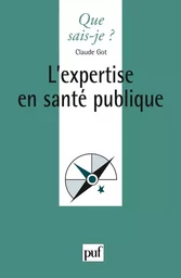 L'expertise en santé publique