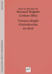 Travaux dirigés d'introduction au droit