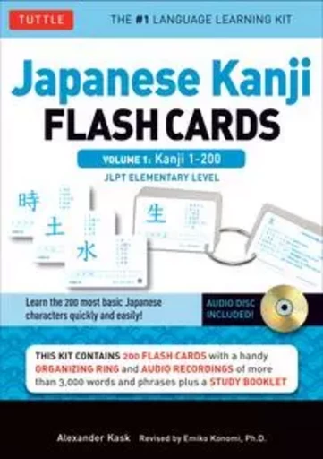 Japanese Kanji Flash Cards Kit vol 1 /anglais -  Tuttle - TUTTLE