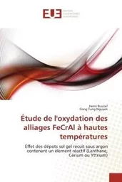 Étude de l'oxydation des alliages FeCrAl à hautes températures