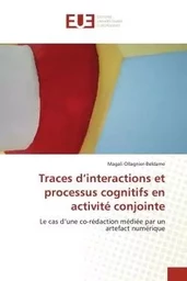 Traces d'interactions et processus cognitifs en activité conjointe