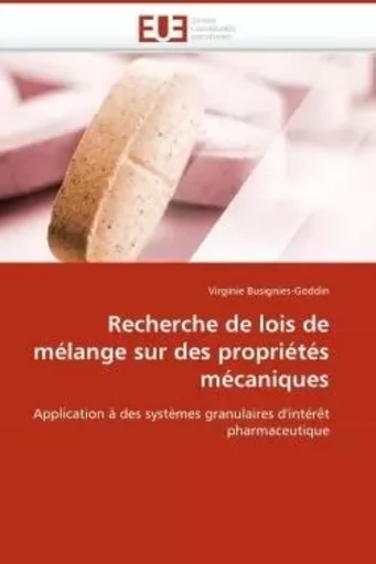 Recherche de lois de mélange sur des propriétés mécaniques -  BUSIGNIES-GODDIN-V - UNIV EUROPEENNE