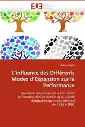 L''influence des différents modes d''expansion sur la performance