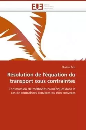 Résolution de l''équation du transport sous contraintes -  PICQ-M - UNIV EUROPEENNE