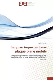 Jet plan impactant une plaque plane mobile