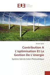 Contribution A L'optimisation Et La Gestion De L'énergie