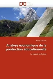 Analyse économique de la production éducationnelle