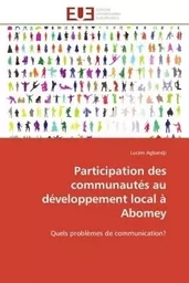 Participation des communautés au développement local à Abomey