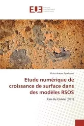 Etude numérique de croissance de surface dans des modèles RSOS