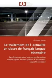 Le traitement de l''actualité en classe de français langue étrangère